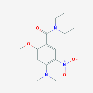 4-(dimethylamino)-N,N-diethyl-2-methoxy-5-nitrobenzamide