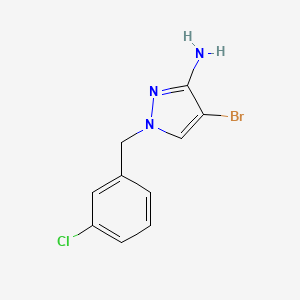 4-bromo-1-(3-chlorobenzyl)-1H-pyrazol-3-amine