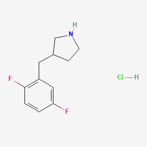 molecular formula C11H14ClF2N B1492285 3-[(2,5-Difluorophenyl)methyl]pyrrolidine hydrochloride CAS No. 2097989-64-3