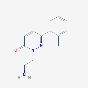molecular formula C13H15N3O B1492286 2-(2-Aminoethyl)-6-(2-methylphenyl)-2,3-dihydropyridazin-3-one CAS No. 2097952-52-6