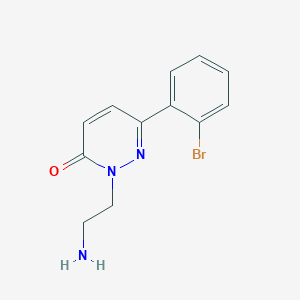 molecular formula C12H12BrN3O B1492287 2-(2-Aminoethyl)-6-(2-bromophenyl)-2,3-dihydropyridazin-3-one CAS No. 2097952-44-6