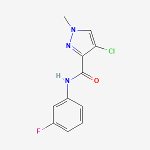 4-chloro-N-(3-fluorophenyl)-1-methyl-1H-pyrazole-3-carboxamide