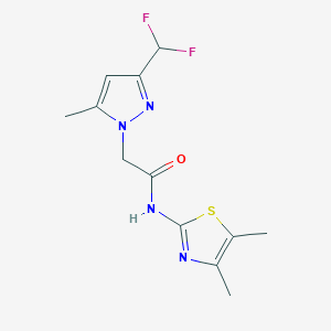 2-[3-(difluoromethyl)-5-methyl-1H-pyrazol-1-yl]-N-(4,5-dimethyl-1,3-thiazol-2-yl)acetamide