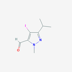 4-Iodo-3-isopropyl-1-methyl-1H-pyrazole-5-carbaldehyde