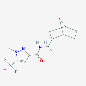 N-[1-(bicyclo[2.2.1]hept-2-yl)ethyl]-1-methyl-5-(trifluoromethyl)-1H-pyrazole-3-carboxamide