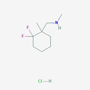 molecular formula C9H18ClF2N B1492297 [(2,2-Difluoro-1-methylcyclohexyl)methyl](methyl)amine hydrochloride CAS No. 2098116-10-8