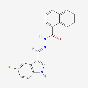 molecular formula C20H14BrN3O B14923029 N'-[(E)-(5-bromo-1H-indol-3-yl)methylidene]naphthalene-1-carbohydrazide 