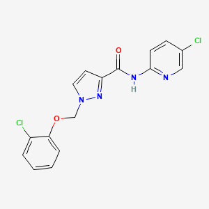 1-[(2-chlorophenoxy)methyl]-N-(5-chloropyridin-2-yl)-1H-pyrazole-3-carboxamide