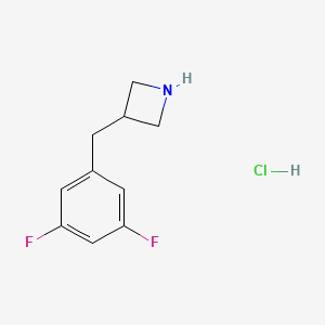 molecular formula C10H12ClF2N B1492306 3-[(3,5-Difluorophenyl)methyl]azetidine hydrochloride CAS No. 2098019-29-3