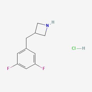 molecular formula C10H12ClF2N B1492306 Clorhidrato de 3-[(3,5-difluorofenil)metil]azetidina CAS No. 2098019-29-3