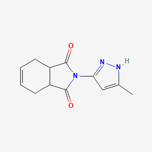 2-(5-methyl-1H-pyrazol-3-yl)-3a,4,7,7a-tetrahydro-1H-isoindole-1,3(2H)-dione