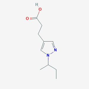 B1492311 3-[1-(butan-2-yl)-1H-pyrazol-4-yl]propanoic acid CAS No. 2098008-22-9