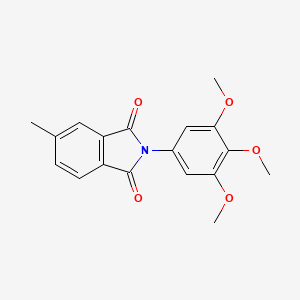 molecular formula C18H17NO5 B14923128 5-methyl-2-(3,4,5-trimethoxyphenyl)-1H-isoindole-1,3(2H)-dione 