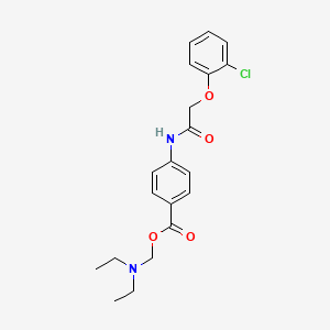 (Diethylamino)methyl 4-{[(2-chlorophenoxy)acetyl]amino}benzoate