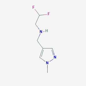 N-(2,2-difluoroethyl)-N-[(1-methyl-1H-pyrazol-4-yl)methyl]amine