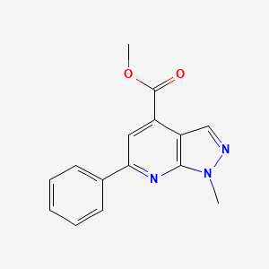 methyl 1-methyl-6-phenyl-1H-pyrazolo[3,4-b]pyridine-4-carboxylate