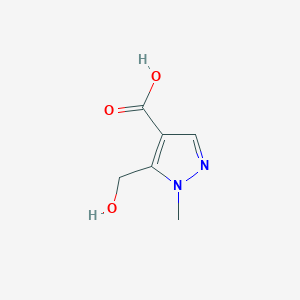 molecular formula C6H8N2O3 B14923243 5-(hydroxymethyl)-1-methyl-1H-pyrazole-4-carboxylic acid 