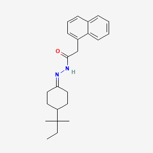 N'-[4-(2-methylbutan-2-yl)cyclohexylidene]-2-(naphthalen-1-yl)acetohydrazide