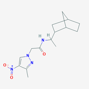 N-[1-(bicyclo[2.2.1]hept-2-yl)ethyl]-2-(3-methyl-4-nitro-1H-pyrazol-1-yl)acetamide