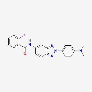 N-{2-[4-(dimethylamino)phenyl]-2H-benzotriazol-5-yl}-2-iodobenzamide