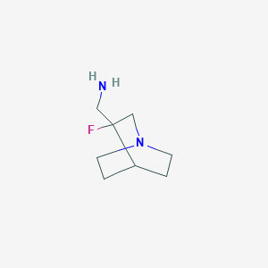 B1492332 {3-Fluoro-1-azabicyclo[2.2.2]octan-3-yl}methanamine CAS No. 2090380-43-9