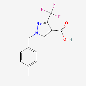 1-(4-Methylbenzyl)-3-(trifluoromethyl)-1H-pyrazole-4-carboxylic acid