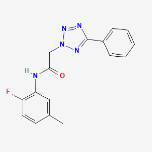 N-(2-fluoro-5-methylphenyl)-2-(5-phenyl-2H-tetrazol-2-yl)acetamide