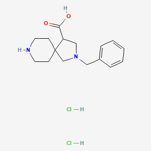 molecular formula C16H24Cl2N2O2 B1492334 2-Benzyl-2,8-diazaspiro[4.5]decane-4-carboxylic acid dihydrochloride CAS No. 2098123-10-3