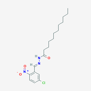 N'-[(E)-(5-chloro-2-nitrophenyl)methylidene]dodecanehydrazide