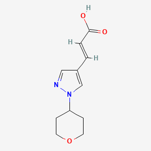 (2E)-3-[1-(oxan-4-yl)-1H-pyrazol-4-yl]prop-2-enoic acid