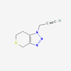 molecular formula C8H9N3S B1492336 1-(prop-2-yn-1-yl)-1H,4H,6H,7H-thiopyrano[3,4-d][1,2,3]triazole CAS No. 2098032-59-6