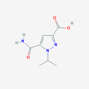 5-carbamoyl-1-(propan-2-yl)-1H-pyrazole-3-carboxylic acid