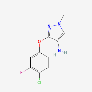 3-(4-chloro-3-fluorophenoxy)-1-methyl-1H-pyrazol-4-amine