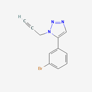 molecular formula C11H8BrN3 B1492337 5-(3-bromophenyl)-1-(prop-2-yn-1-yl)-1H-1,2,3-triazole CAS No. 2098078-41-0