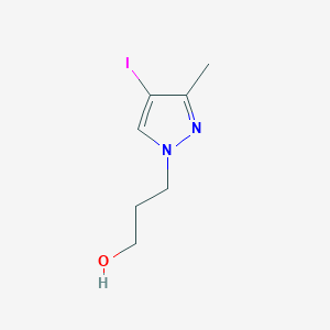 3-(4-Iodo-3-methyl-1H-pyrazol-1-yl)propan-1-ol