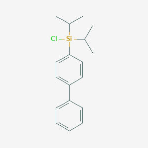 B149234 Chloro-(4-phenylphenyl)-di(propan-2-yl)silane CAS No. 136449-55-3
