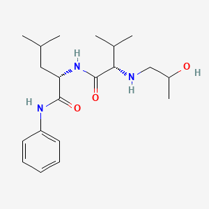 molecular formula C20H33N3O3 B1492340 N-((RS)-2-Hydroxy-propyl)-Val-Leu-anilide CAS No. 282726-24-3