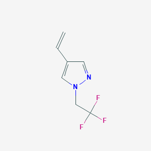molecular formula C7H7F3N2 B1492342 4-ethenyl-1-(2,2,2-trifluoroethyl)-1H-pyrazole CAS No. 2098115-16-1