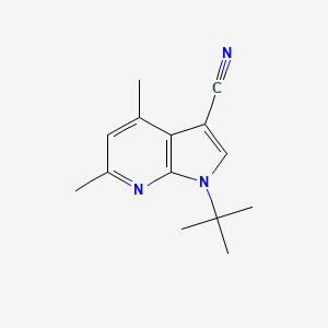 1-tert-butyl-4,6-dimethyl-1H-pyrrolo[2,3-b]pyridine-3-carbonitrile