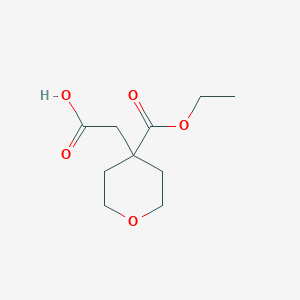 molecular formula C10H16O5 B1492346 2-[4-(Ethoxycarbonyl)oxan-4-yl]acetic acid CAS No. 2060030-52-4