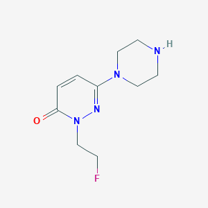 molecular formula C10H15FN4O B1492347 2-(2-Fluoroethyl)-6-(piperazin-1-yl)-2,3-dihydropyridazin-3-one CAS No. 2092279-07-5
