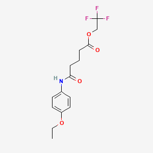 2,2,2-Trifluoroethyl 5-(4-ethoxyanilino)-5-oxopentanoate