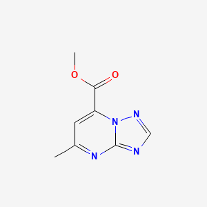 molecular formula C8H8N4O2 B14923503 Methyl 5-methyl[1,2,4]triazolo[1,5-a]pyrimidine-7-carboxylate 