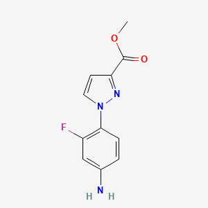 Methyl 1-(4-amino-2-fluorophenyl)-1H-pyrazole-3-carboxylate