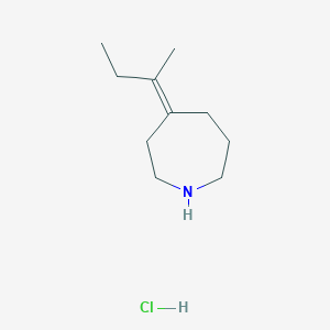 molecular formula C10H20ClN B1492352 (4Z)-4-(butan-2-ylidene)azepane hydrochloride CAS No. 2098161-01-2