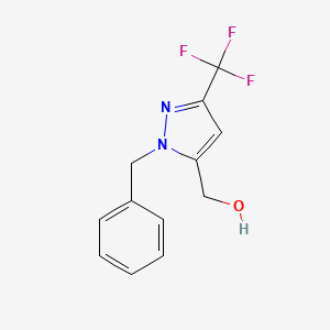 [1-benzyl-3-(trifluoromethyl)-1H-pyrazol-5-yl]methanol