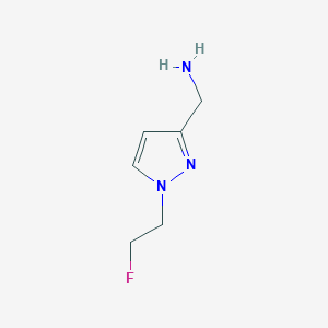 molecular formula C6H10FN3 B14923553 1-[1-(2-fluoroethyl)-1H-pyrazol-3-yl]methanamine 