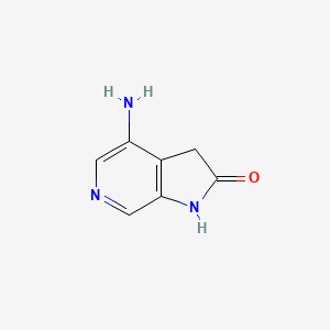 molecular formula C7H7N3O B1492356 4-Amino-6-aza-2-oxindole CAS No. 1190310-01-0