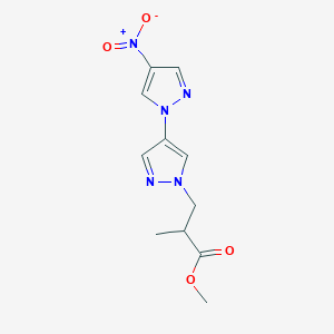 Methyl 2-methyl-3-(4-nitro-1'H-1,4'-bipyrazol-1'-yl)propanoate