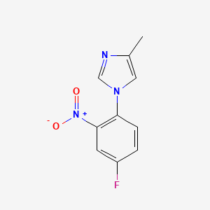 1-(4-Fluoro-2-nitrophenyl)-4-methyl-1H-imidazole